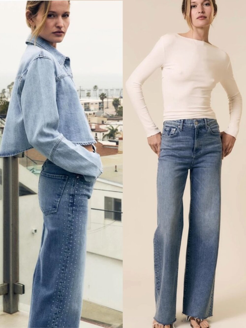 LE JEAN  Women's Diamond Column Jean